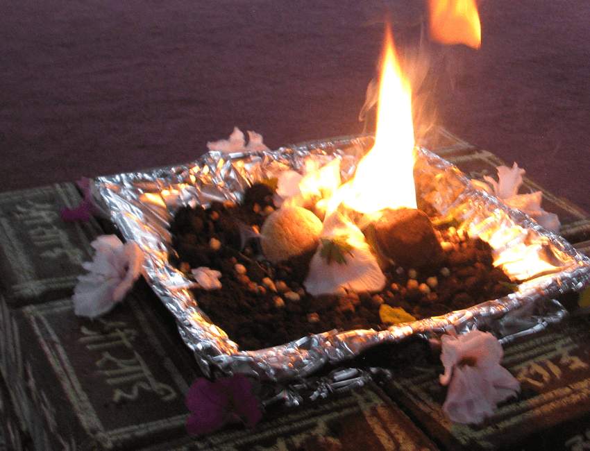 Havan Kund at Temple